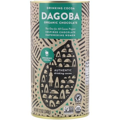 Dagoba Organic Chocolate, Authentic Drinking Cocoa, 12 oz (340 g)