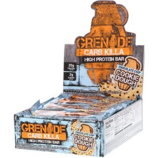 Grenade, カーブキラ、ハイプロテインバー、チョコレートチップクッキー生地、12本、各2.12オンス (60 g)