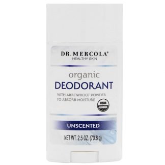 Dr. Mercola, オーガニック デオドラント、無香料、2.5 oz (70.8 g)