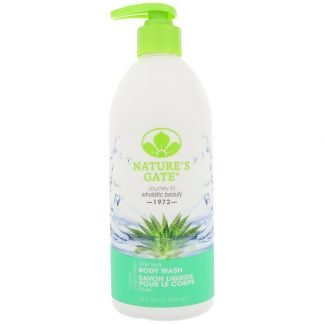 Nature's Gate, アロエベラボディウォッシュ、18 fl oz (532 ml) (Discontinued Item)