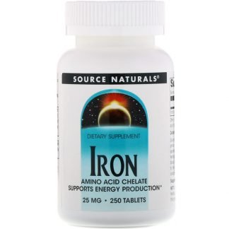 Source Naturals, 鉄分、25mg、250錠