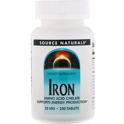 Source Naturals, 鉄分、25mg、250錠