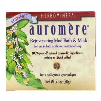 Auromere, リジュベネイティング・マッド バス & マスク, .71 オンス (20 g)