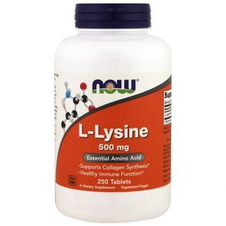 Now Foods, L-リジン、500 mg、250錠