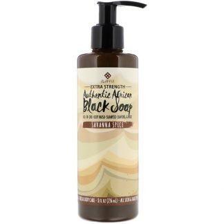 Alaffia, Extra Strength Authentic African Black Soap, Savanna Spice, 8 fl oz (236 ml)