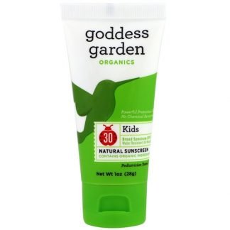 Goddess Garden, オーガニック、キッズ、ナチュラルサンスクリーン、SPF 30,1オンス（28 g）