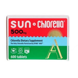 Sun Chlorella, サンクロレラA、 500 mg、 600錠