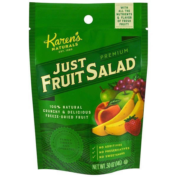 Karen's Naturals, Premium, Just Fruit Salad, .50 oz (14 g)