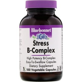 Bluebonnet Nutrition, Stress B-Complex、植物性カプセル100粒