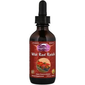 Dragon Herbs, 野生赤霊芝の超強力なエキス、2 fl oz (60 ml)