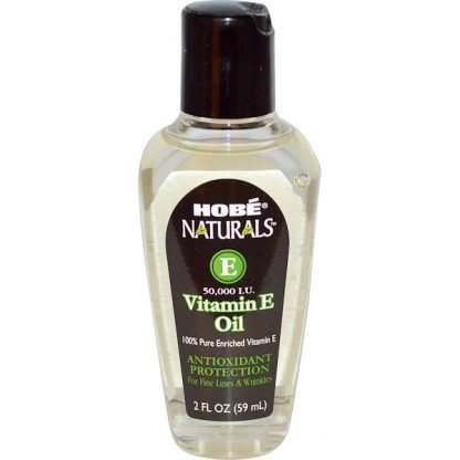 Hobe Labs, Naturals™（ナチュラルズ）、ビタミンE オイル、50,000 IU、2 液量オンス (59 ml)