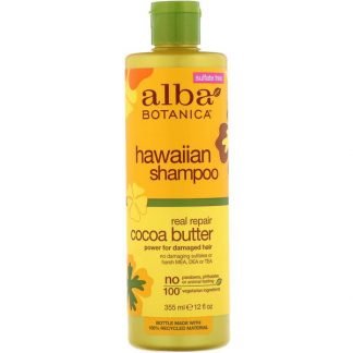 Alba Botanica, Hawaiian Shampoo, Real Repair Cocoa Butter, 12 fl oz (355 ml) (Discontinued Item)
