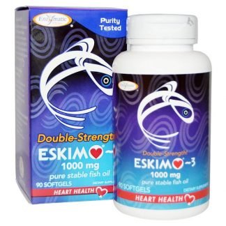 Enzymatic Therapy, エスキモー-3, 二倍の強さ, 1000 mg, 9ソフトゼリー