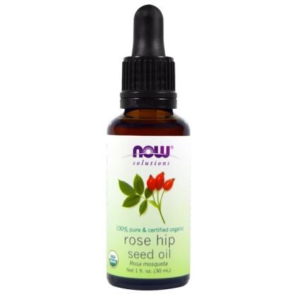 Now Foods, ソリューション, 認定オーガニック ローズヒップシードオイル, 1液量オンス（30 ml）
