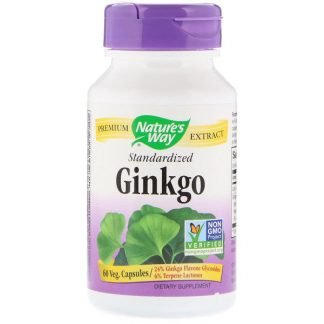 Nature's Way, Ginkgo, Standardized, 60 Veg. Capsules
