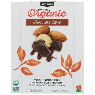 Raw Rev, オーガニック、チョコレートクレーブ、12本、各1.8 oz (51 g)