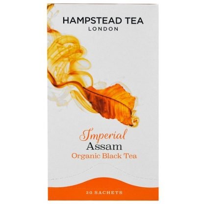 Hampstead Tea, Organic Black Tea, Imperial Assam, 20 Sachets, 1.41 oz (40 g) (Discontinued Item)