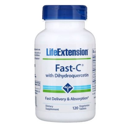 Life Extension, Fast-C with Dihydroquercetin, 120 Vegetarian Tablets