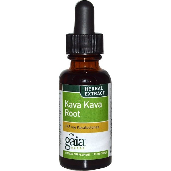 Gaia Herbs, カバカバの根、ハーブエキス、 1 液量オンス (30 ml)