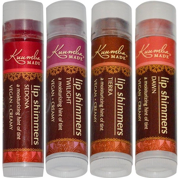 Kuumba Made, リップシマーズ、4パック、0.15オンス(4.25g)