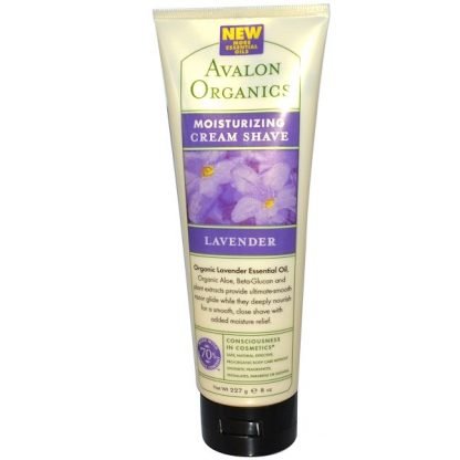 Avalon Organics, モイスチャライジング クリームシェーブ、ラベンダー、8 oz (227 g) (Discontinued Item)