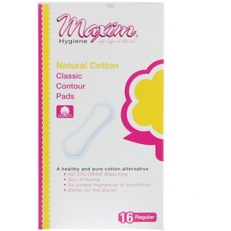 Maxim Hygiene Products, 従来型パッド、レギュラー、無香料、16 枚