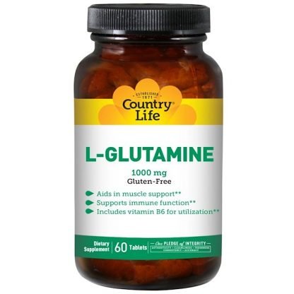 Country Life, L-グルタミン、1000 mg、60 錠