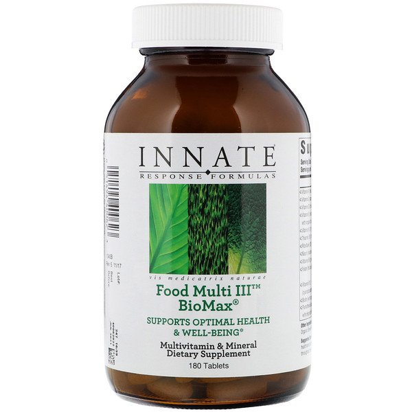 Innate Response Formulas, Food Multi III BioMax, 180 Tablets