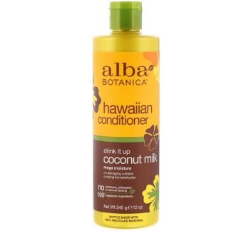 Alba Botanica, ハワイアンコンディショナー、Drink It Up （ドリンクイットアップ）ココナッツミルク、340g（12oz）