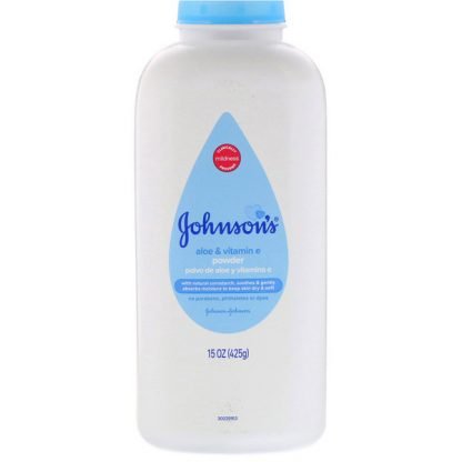 Johnson's, Baby Powder, Aloe & Vitamin E, 15 oz (425 g)