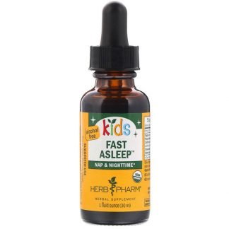 Herb Pharm, オーガニックキッズ・ファストアスリープ、アルコールフリー、1 液体オンス（30 ml）
