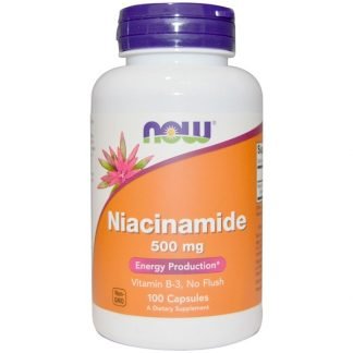 Now Foods, ナイアシンアミド、500 mg、100粒