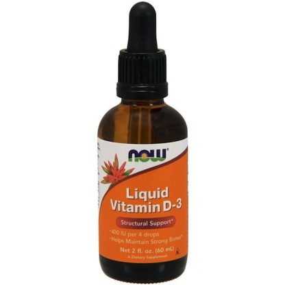 Now Foods, 液体 ビタミンD-3、 2液量オンス (60 ml)