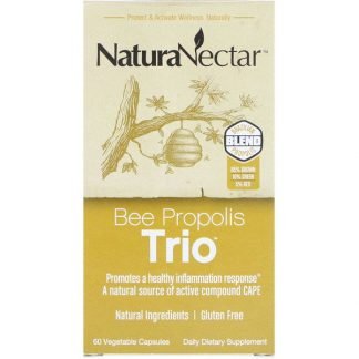 NaturaNectar, ビープロポリストリオ、植物性カプセル60粒