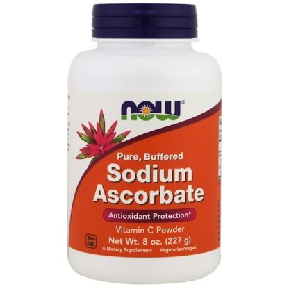 Now Foods, アスコルビン酸ナトリウム、粉末、8オンス（227g）