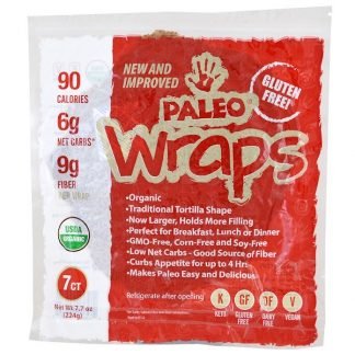 Julian Bakery, Organic Paleo Wraps、 7本、 7.7 oz (224 g)