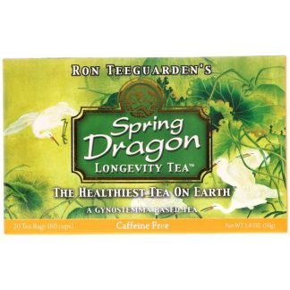 Dragon Herbs, スプリングドラゴン・ロンジェビティー・ティー, カフェインフリー, ティーバッグ 20袋, 1.8 オンス (50 g)