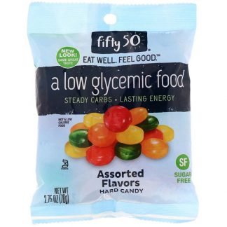 Fifty 50, Assorted Flavors Hard Candy, Sugar Free, 2.75 oz (78 g)