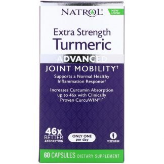 Natrol, 超強力ターメリック、改良型、 カプセル60粒