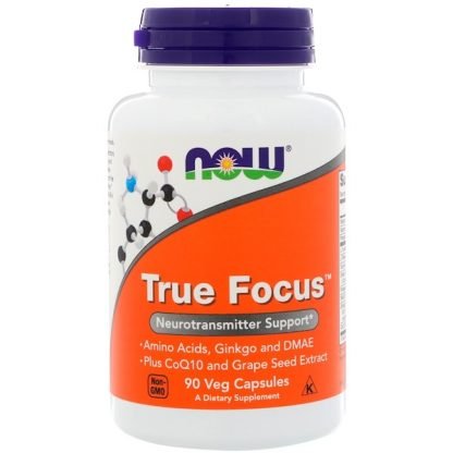 Now Foods, トゥルー フォーカス、植物性カプセル 90粒