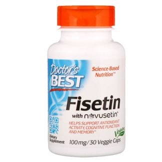 Doctor's Best, フィセチンとノボセチン、100 mg、植物性カプセル30粒