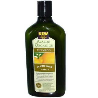 Avalon Organics, シャンプー, クラリファイング レモン, 11 fl oz (325 ml)