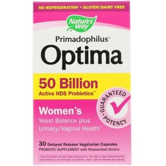 Nature's Way, Fortify Optima Probiotic, Women's, 50 Billion, 30 Delayed Release Vegetarian Capsules