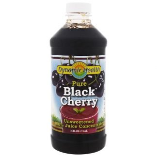 Dynamic Health  Laboratories, ピュアブラックチェリー、濃縮果汁100％、無糖、473ml（16fl oz）