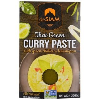 deSIAM, タイグリーン カレーペースト、辛口、2.4 オンス (70 g)