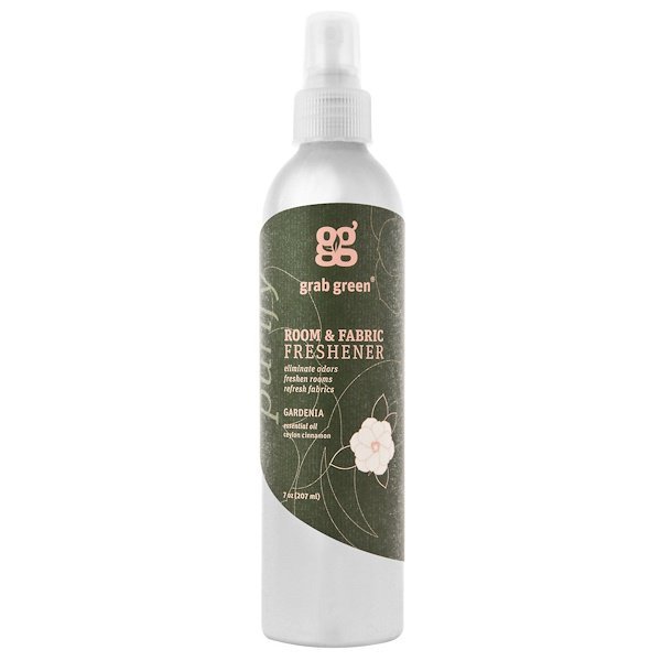 Grab Green, ルーム&ファブリックフレッシュナー、クチナシ、7オンス(207 ml)