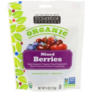 Stoneridge Orchards, オーガニック、 ミックスベリー、 4 oz (113 g)