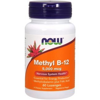 Now Foods, メチル B-12、 5,000 mcg,、60トローチ