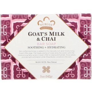 Nubian Heritage, ゴートミルクとチャイの石けん5 oz (142 g)