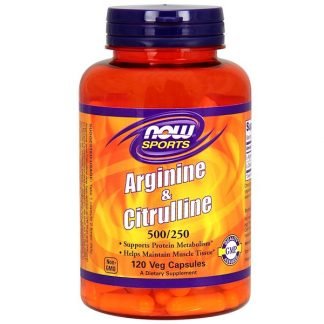 Now Foods, スポーツ, アルギニン & シトルリン, 500 mg /250 mg, 120植物カプセル